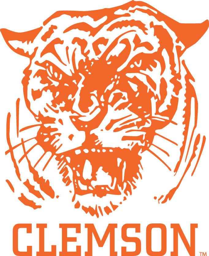 Clemson Tigers 1965-1969 Primary Logo vinyl decal